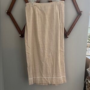 Norton McNaughton Beige Maxi Skirt